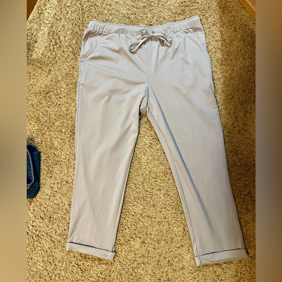 Rachel Zoe Pants - Rachel Zoe Sweatpants - Gray with Functional Drawstring and Cuffed Ankles